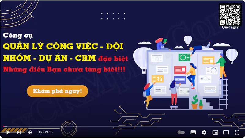 Phần mềm quản lý Công việc, ĐỘi nhóm, Dự án vCRMpro.com