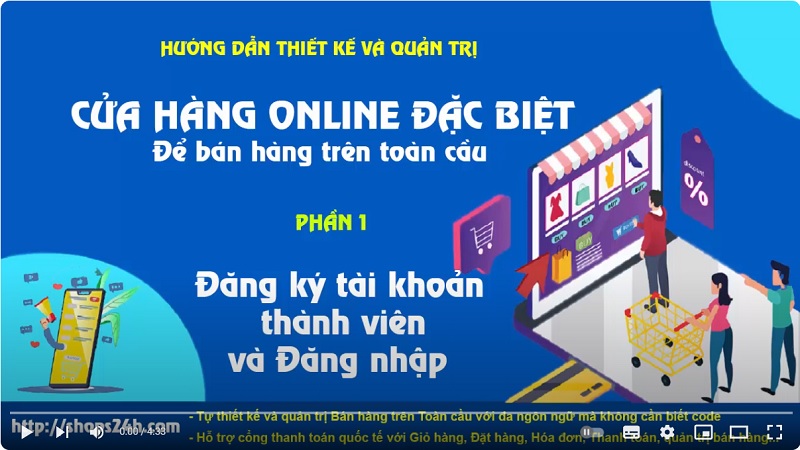 Nền tảng tạo Shop Bán hàng toàn cầu Shops24h.Com